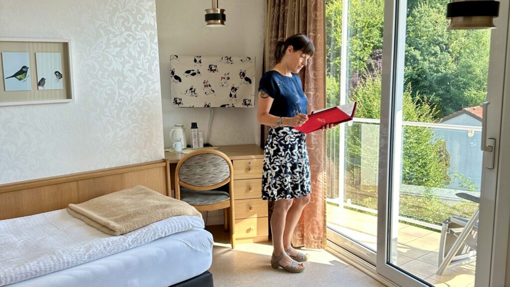 Einzelzimmer mit Südbalkon im Vitalium