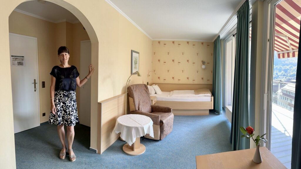 Geräumiges Einzelzimmer mit Südbalkon im Vitalium