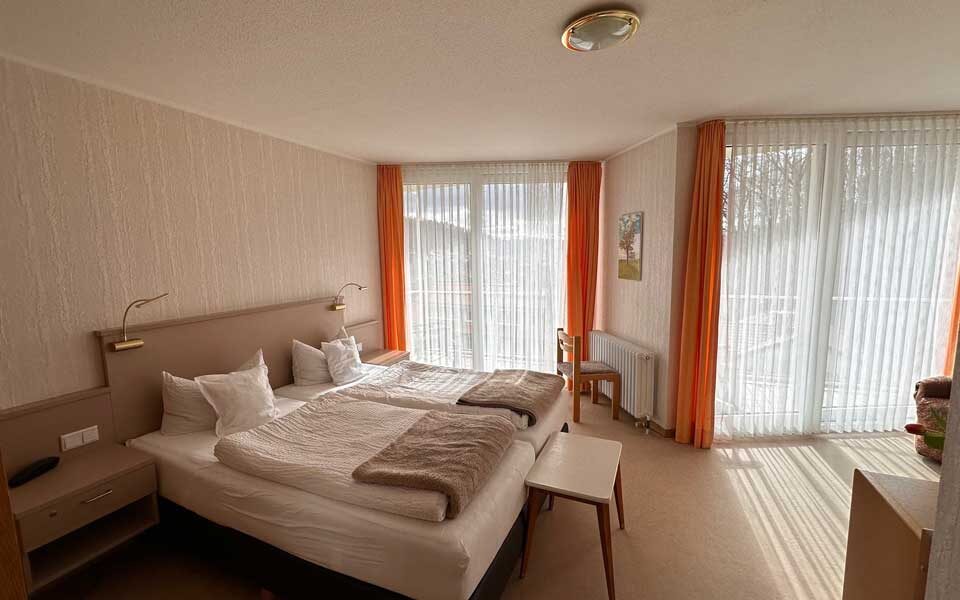 Doppelzimmer mit Südbalkon im Vitalium