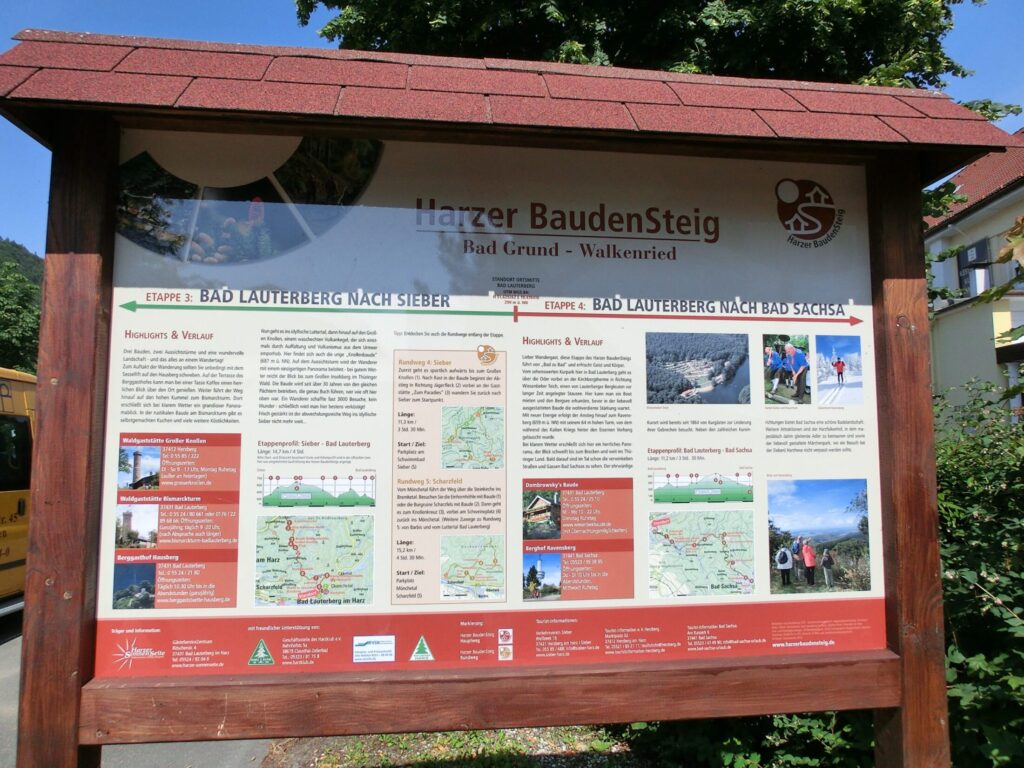 Wanderweg auf dem Harzer Baudensteig